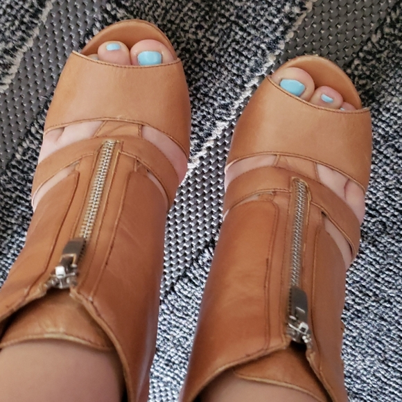 Velvet angeles platforms sandals  leather - Picture 4 of 13